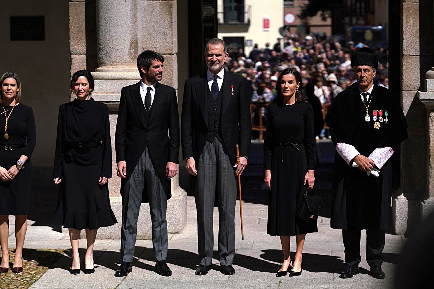 Los reyes a su llegada a Alcalá de Henares.