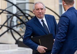 El primer ministro francés, François Bayrou, en el palacio del Elíseo.