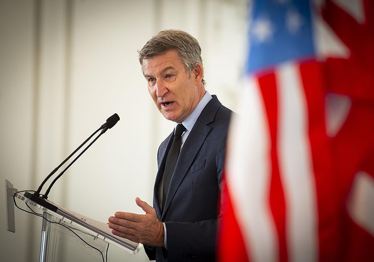 Feijóo interviene este miércoles en un acto organizado por la Cámara de Comercio en España.