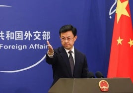 Guo Jiakun, portavoz del Ministerio de Exteriores chino.