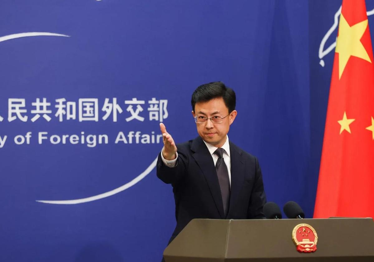 Guo Jiakun, portavoz del Ministerio de Exteriores chino.