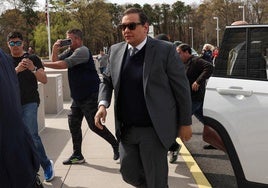 George Santos a su llegada al tribunal.