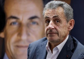 El expresidente Nicolás Sarkozy, durante una firma de su libro.