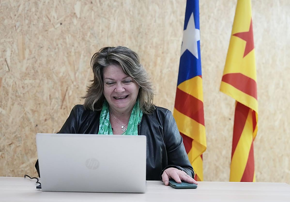 Creu Camacho, la candidata del sector crítico a la dirección de ERC que encabeza Oriol Junqueras.