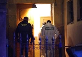 Guardia Civil en el lugar donde se produjo el crimen machista en Haro (La Rioja).