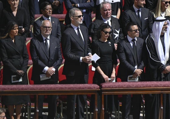 Los Reyes, en el funeral del Papa Francisco