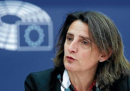 La vicepresidenta de la Comisión Europea, Teresa Ribera.