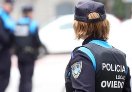 Unos agentes de la Policía Local.