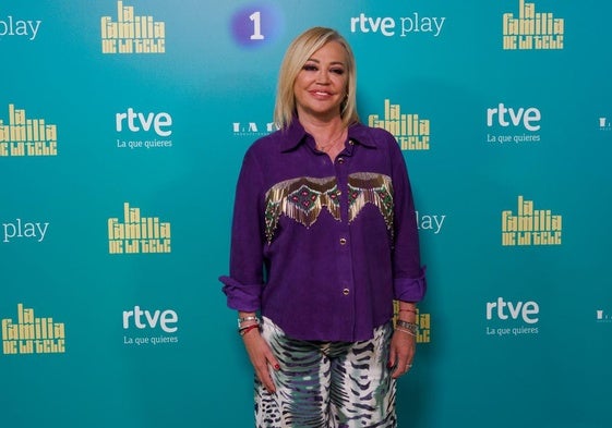 Belén Esteban, en la presentación de 'La familia de la tele'.