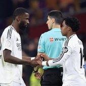 Seis partidos a Rüdiger, dos a Lucas Vázquez y Bellingham, sin sanción