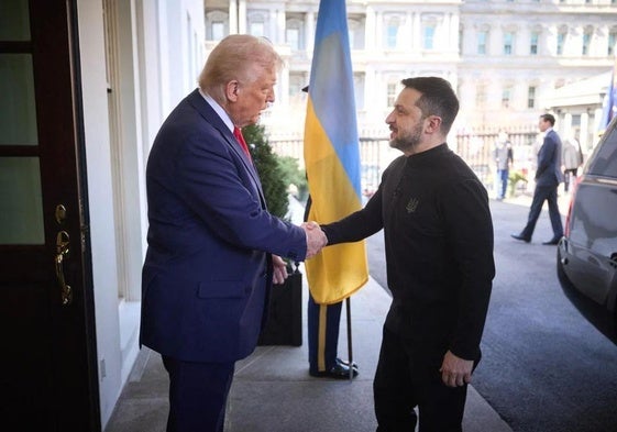 Imagen de archivo de la visita del presidetne ucraniano a la Casa Blanca