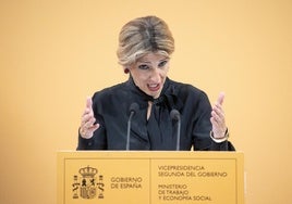 La viceprsidenta segunda, Yolanda Díaz, presenta este miércoles presenta la Comisión de Evaluación de la Reforma Laboral.