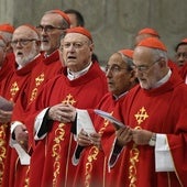 Los cardenales han asistido este miércoles a una misa en recuerdo de Francisco.