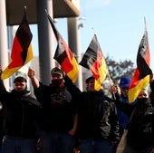 Simpatizantes del partido ultra AfD durante un acto celebrado en Berlín.
