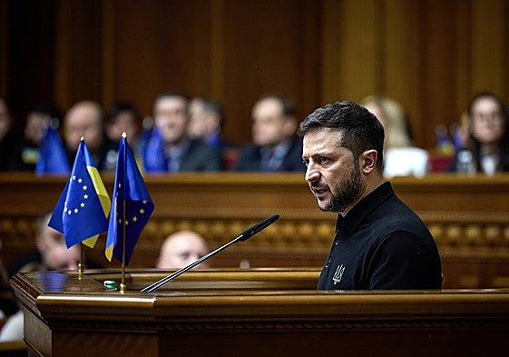 Volodímir Zelenski, presidente de Ucrania.