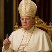 Donald Trump, vestido como papa gracias a la Inteligencia Artificial.