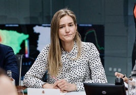 La vicepresidenta tercera, Sara Aagesen, presidede ayer el comité de crisis por el apagón.