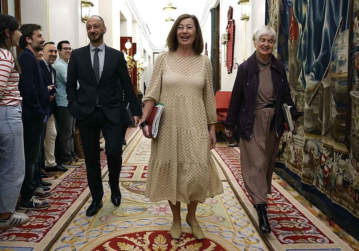 La presidenta del Congreso, Francina Armengol, en el Congreso de los Diputados.