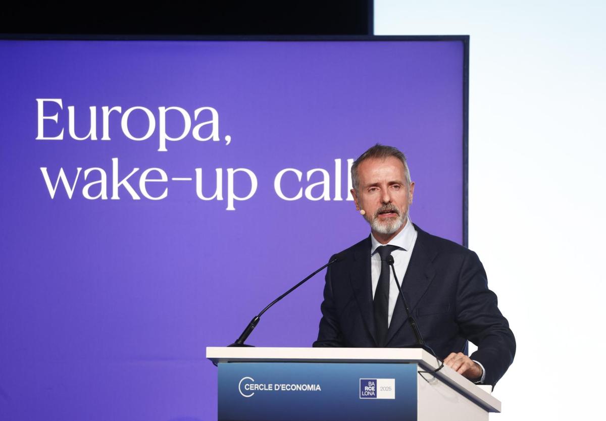 El presidente de Telefónica, Marc Murtra, hoy durante la primera jornada de la reunión anual del Cercle d'Economia.