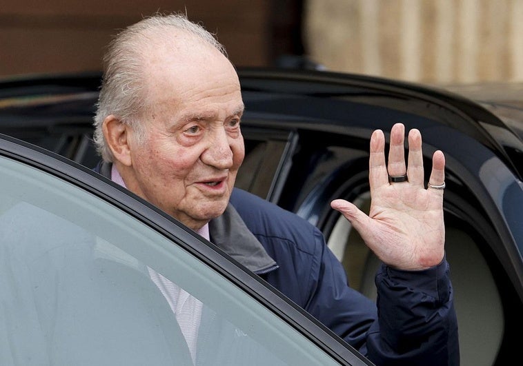 El rey emérito Juan Carlos I en una de sus últimas visitas a España.