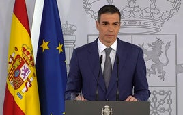 Pedro Sánchez tras el apagón de la semana pasada