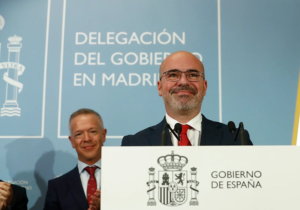 Francisco Martín Aguirre en un acto en Delegación