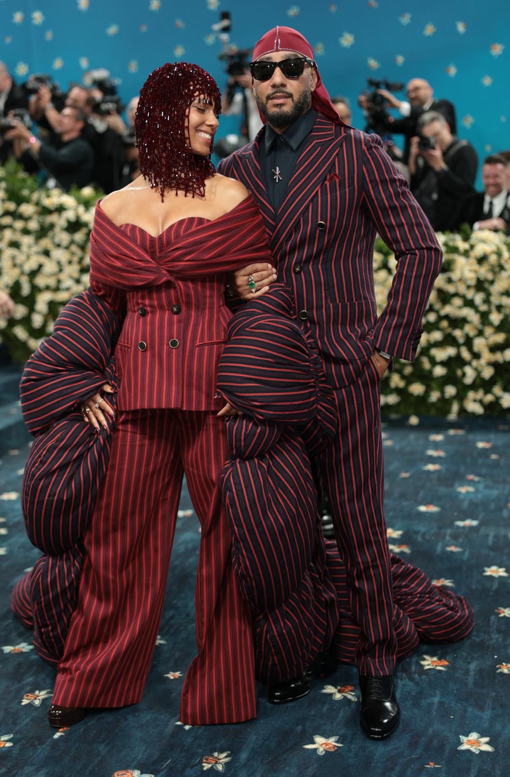 Alicia Keys y su marido, el rapero Swizz Beatz.