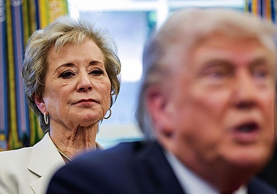 La secretaria de Educación nombrada por Trump, Linda McMahon