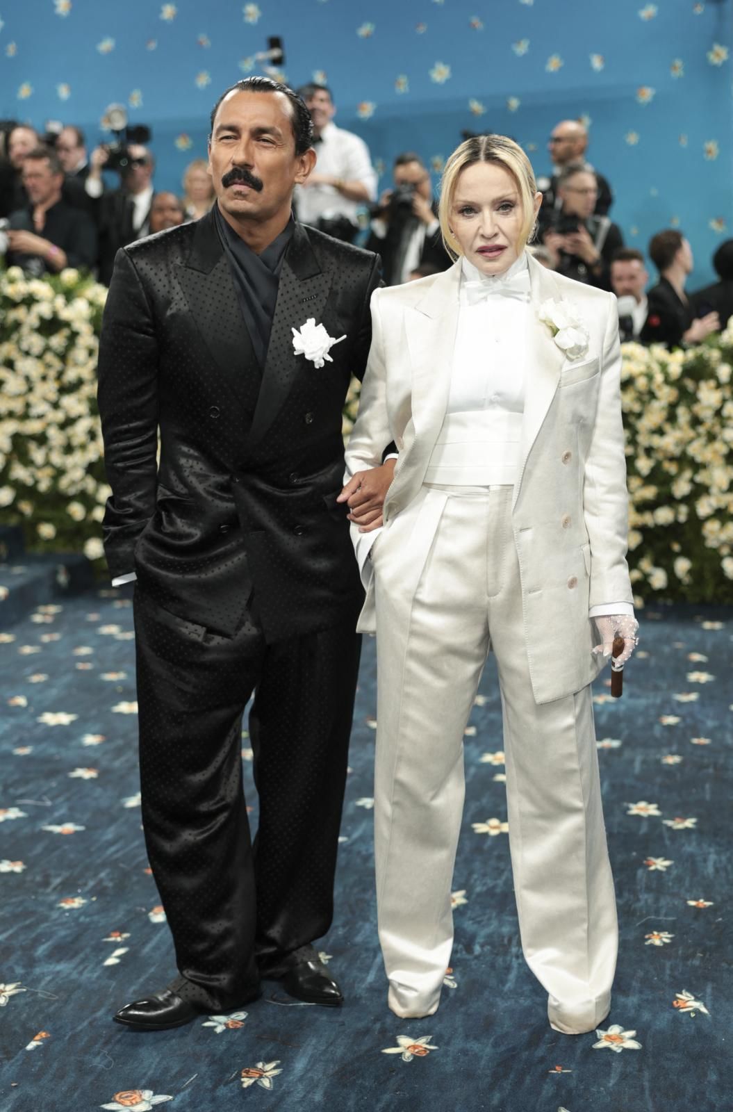 Madonna, de Tom Ford, y el diseñador Haider Ackermann.