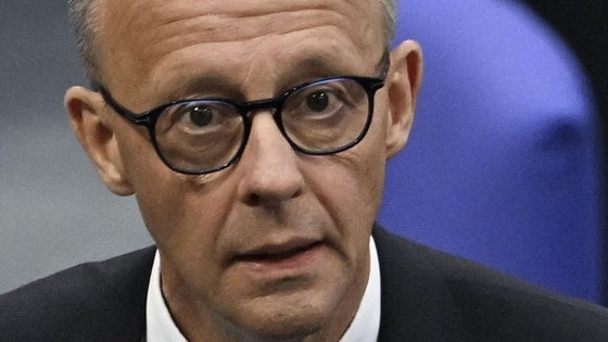 El conservador Friedrich Merz durante la sesión de investidura.