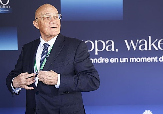 El presidente del Banc Sabadell, Josep Oliu, el pasado lunes en Barcelona.