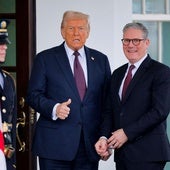 El presidente de Estados Unidos, Donald Trump, con el Primer Ministro Británico, Keir Starmer