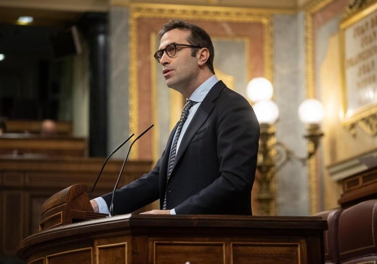 Carlos Cuepo, esta mañana en el Congreso