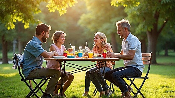 Disfruta del buen tiempo con estas mesas plegables ideales para picnic