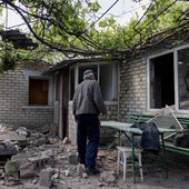 Una vivienda afectada por un bombardeo ruso en Donetsk.
