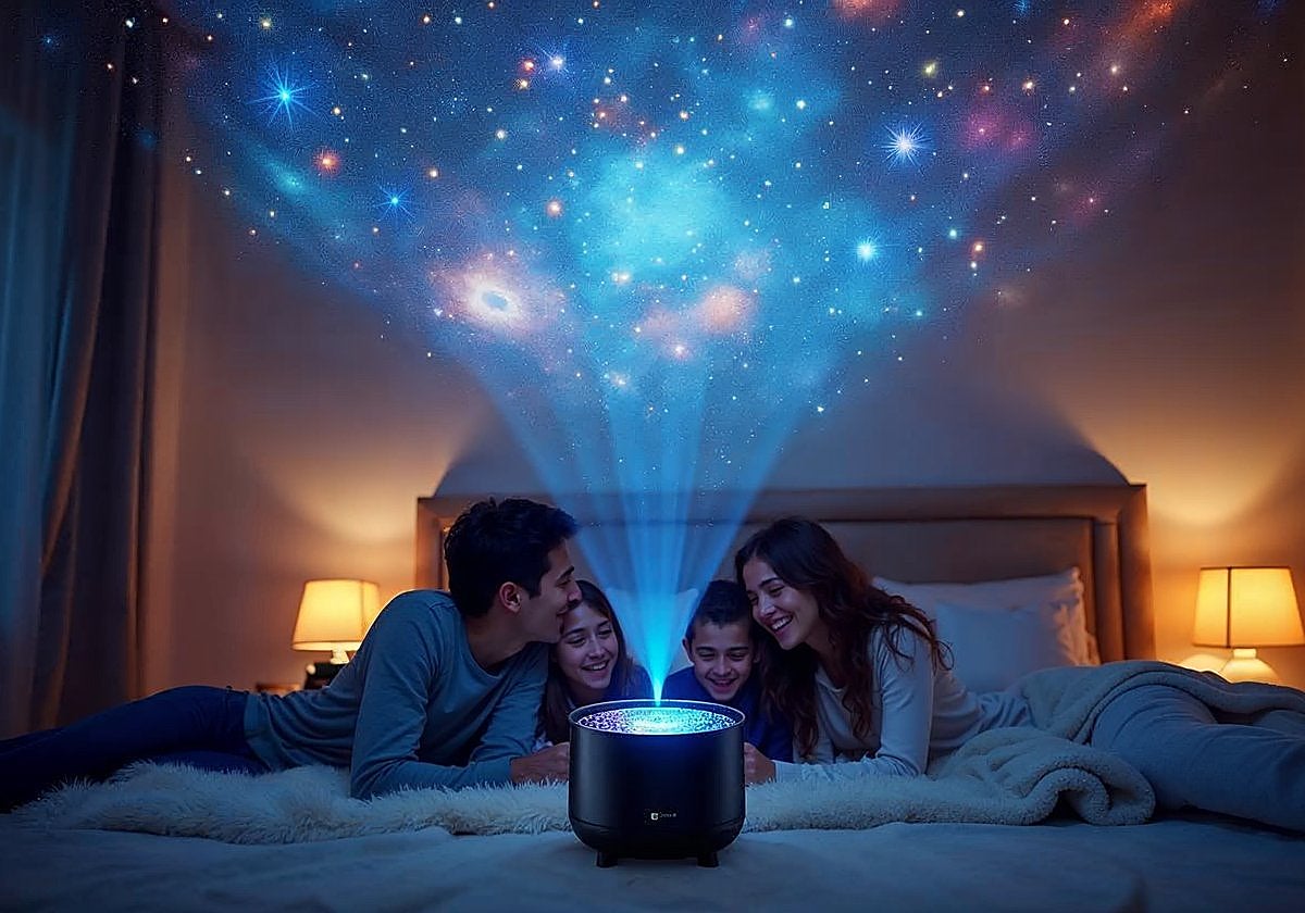 Duerme bajo las estrellas sin salir de casa con estos proyectores para el hogar