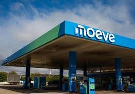Una estación de servicio de Moeve en Madrid.