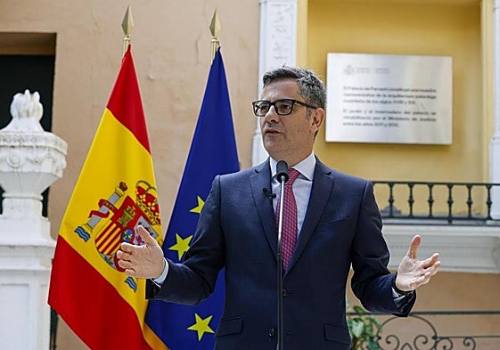 El ministro de la Presidencia Félix Bolaños