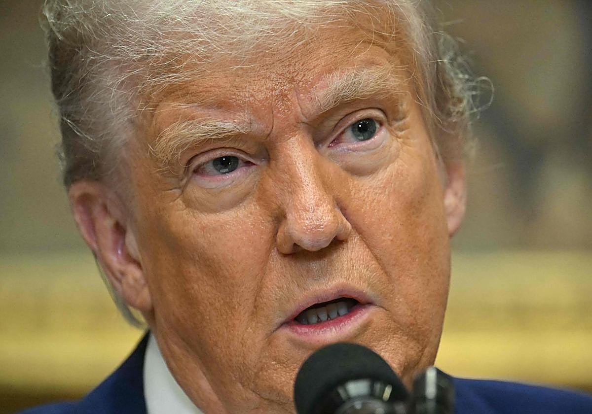 Donald Trump, en una rueda de prensa.