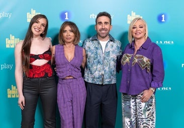 Inés Hernand, María Patiño, Aitor Albizua y Belén Esteban.