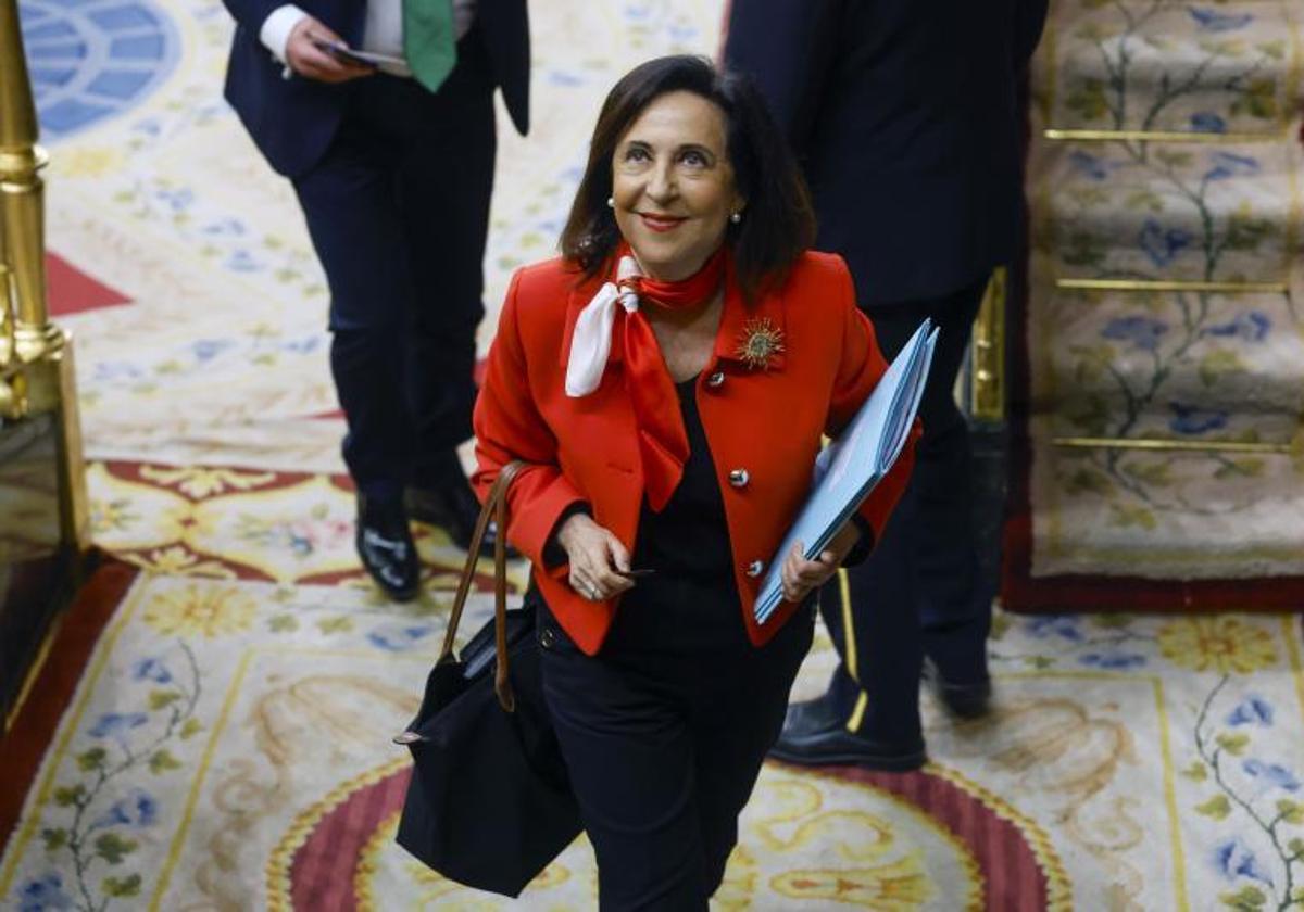 Margarita Robles, en el Congreso.