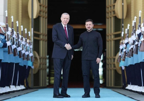 Zelenski y Erdogan en Ankara.