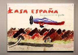 Pieza expuesta en la exposición 'Y además dibujan'.