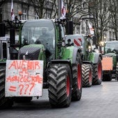 Protesta de agricultores en Francia.