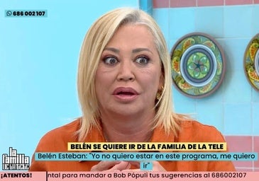 Belén Esteban amenaza con abandonar 'La familia de la tele'