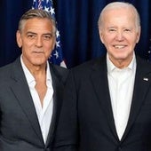 El expresidente estadounidense, Joe Biden, y George Clooney.