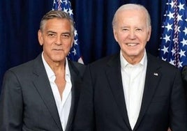 El expresidente estadounidense, Joe Biden, y George Clooney.