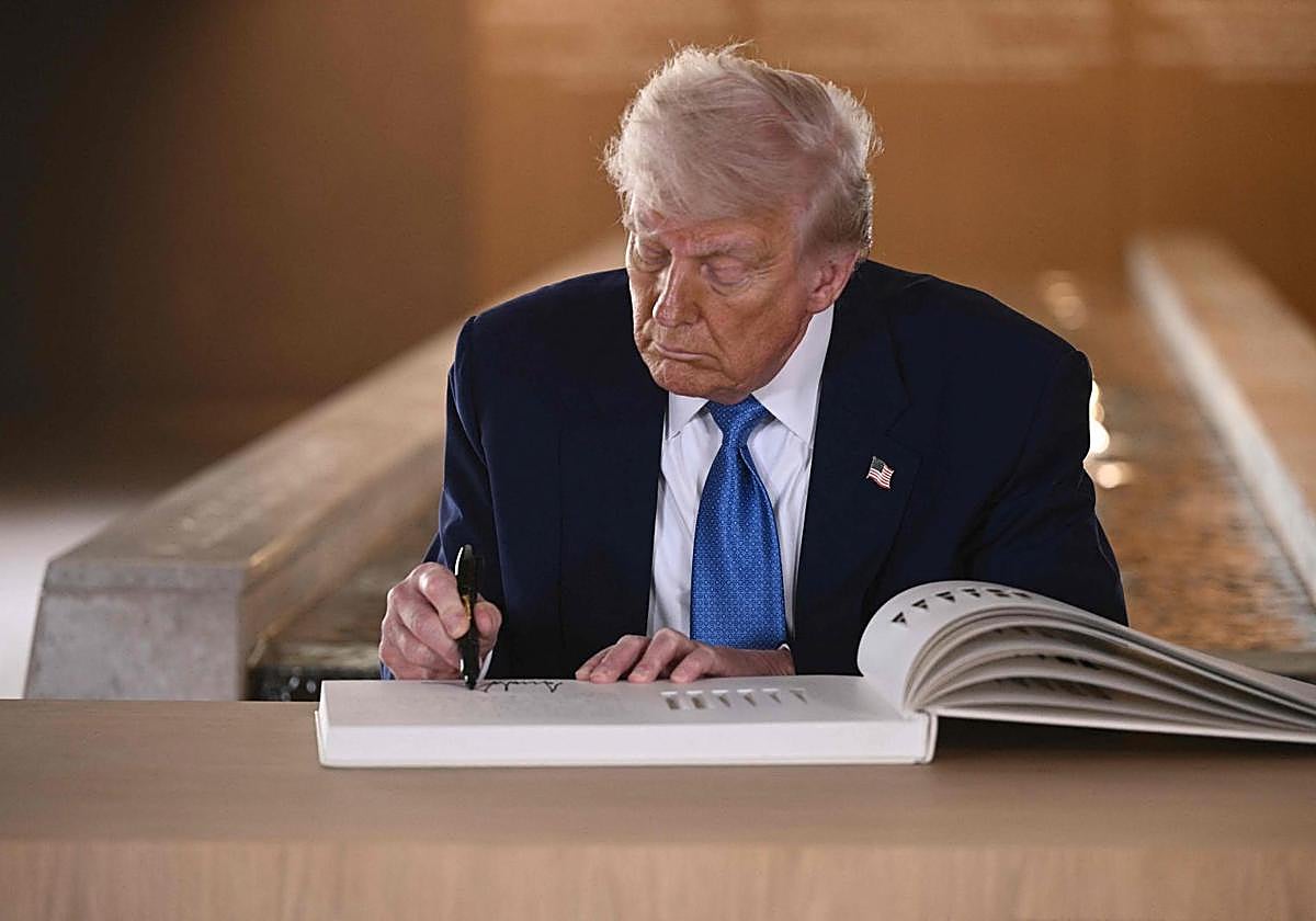 El presidente de Estados Unidos, Donald Trump, durante su gira por Oriente Próximo.