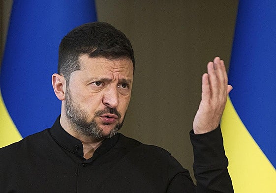 El presidente de Ucrania, Volodímir Zelenski.