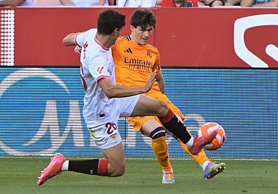 Los goles de la victoria del Real Madrid contra nueve jugadores del Sevilla